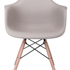 Jedálenská stolička s drevenou podnožou Blom - 2