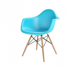 Jedálenská stolička s drevenou podnožou Blom - 10