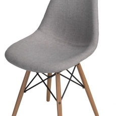 Jedálenská stolička s drevenou podnožou Desire patchwork - 2