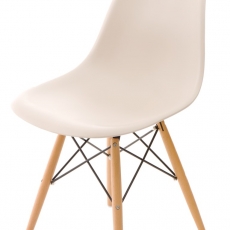 Jedálenská stolička s drevenou podnožou Desire - 1