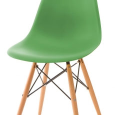 Jedálenská stolička s drevenou podnožou Desire - 5