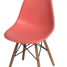 Jedálenská stolička s drevenou podnožou Desire - 9