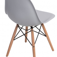 Jedálenská stolička s drevenou podnožou Desire - 20