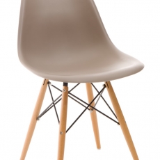 Jedálenská stolička s drevenou podnožou Desire - 12