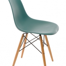 Jedálenská stolička s drevenou podnožou Desire - 13