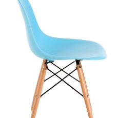 Jedálenská stolička s drevenou podnožou Desire - 15