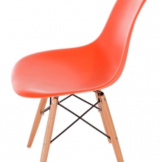 Jedálenská stolička s drevenou podnožou Desire - 16