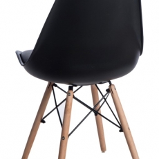 Jedálenská stolička s drevenou podnožou Norby - 11