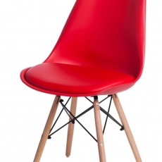 Jedálenská stolička s drevenou podnožou Norby - 8