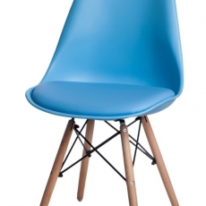 Jedálenská stolička s drevenou podnožou Norby - 5