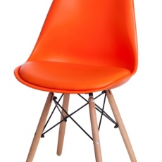 Jedálenská stolička s drevenou podnožou Norby - 7
