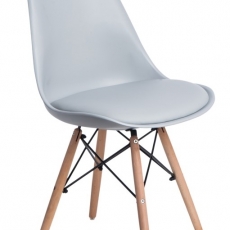 Jedálenská stolička s drevenou podnožou Norby - 9