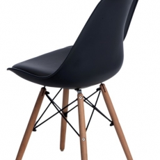 Jedálenská stolička s drevenou podnožou Norby - 12