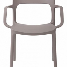Jedálenská stolička s opierkami Blod, sivá - 2