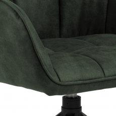 Jedálenská stolička s opierkami Brenda, textil, olivová - 7