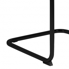 Jedálenská stolička s opierkami Gudrun (SET 2 ks), textil, tmavo šedá / čierna - 5