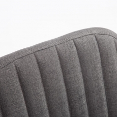 Jedálenská stolička s podrúčkami Fiona textil, prírodné nohy - 10