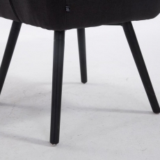 Jedálenská stolička s podrúčkami Indian textil, čierne nohy - 15