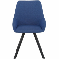 Jedálenská stolička Salem (SADA 2 ks), tkanina, modrá - 2