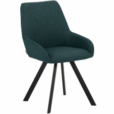 Jedálenská stolička Salem (SADA 2 ks), tkanina, tmavo zelená - 4