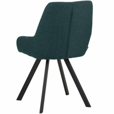 Jedálenská stolička Salem (SADA 2 ks), tkanina, tmavo zelená - 5