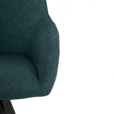 Jedálenská stolička Salem (SADA 2 ks), tkanina, tmavo zelená - 6