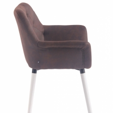 Jedálenská stolička Saugon, hnedá / biela - 3