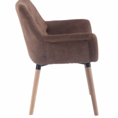 Jedálenská stolička Saugon, hnedá / drevo - 3