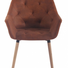 Jedálenská stolička Saugon, hnedá / drevo - 2