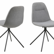 Jedálenská stolička Scarlet (súprava 2 ks), sivá - 1