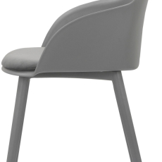 Jedálenská stolička Seiko (SET 2ks) plast, šedá - 3