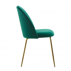 Jedálenská stolička Selen (SET 2 ks), zelená - 5