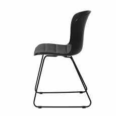 Jedálenská stolička Serena (SET 2 ks), čierna/sivá - 3