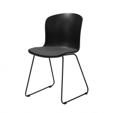 Jedálenská stolička Serena (SET 2 ks), čierna/sivá - 1