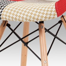 Jedálenská stolička Shae patchwork (súprava 2 ks), farebná - 8