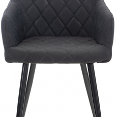 Jedálenská stolička Shila, textil, čierna - 2