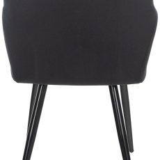 Jedálenská stolička Shila, textil, čierna - 4