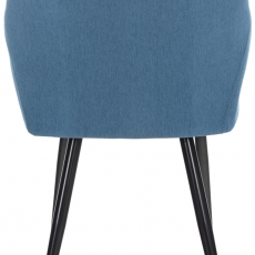 Jedálenská stolička Shila, textil, modrá - 4