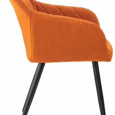 Jedálenská stolička Shila, textil, oranžová - 3