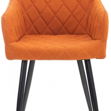 Jedálenská stolička Shila, textil, oranžová - 2