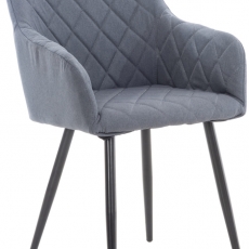 Jedálenská stolička Shila, textil, tmavo šedá - 1