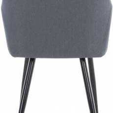 Jedálenská stolička Shila, textil, tmavo šedá - 4