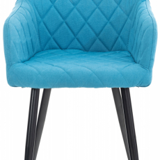 Jedálenská stolička Shila, textil, tyrkysová - 2