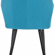 Jedálenská stolička Shila, textil, tyrkysová - 4