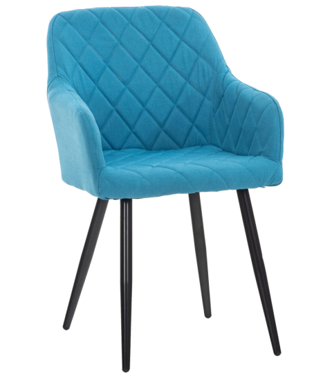 Jedálenská stolička Shila, textil, tyrkysová