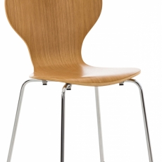 Jedálenská stolička Siena, prírodné drevo - 1