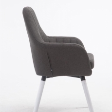 Jedálenská stolička Sigma, tmavo šedá / biela - 3