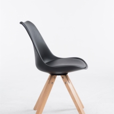Jedálenská stolička Sileta, čierna - 3