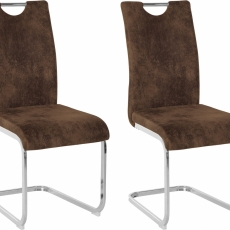 Jedálenská stolička Silva (Súprava 2 ks), hnedá - 1