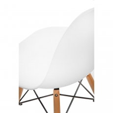 Jedálenská stolička Simply, biela - 10